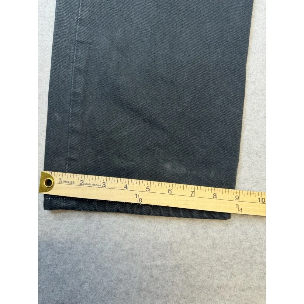Vintage Y2K 2006 Levi's 501 Black Jeans 36x32 Button Fly Straight Leg Dark Wash
